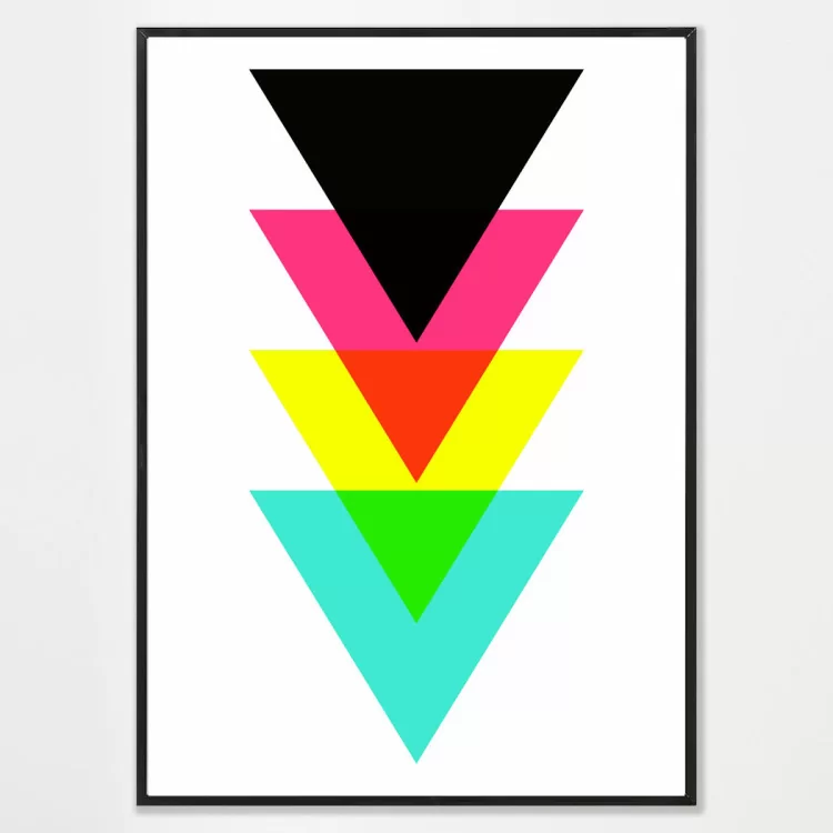 Poster triangles primaire - décoration murale
