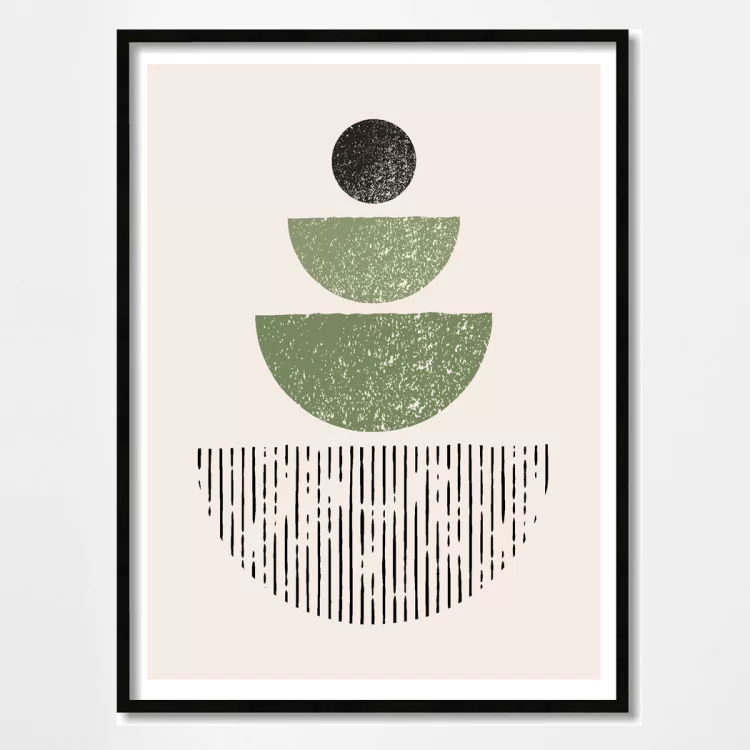 Poster vases en équilibre - décoration murale