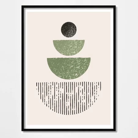 Poster vases en équilibre - décoration murale