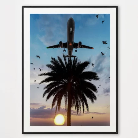Poster aéroport de Nice - décoration murale